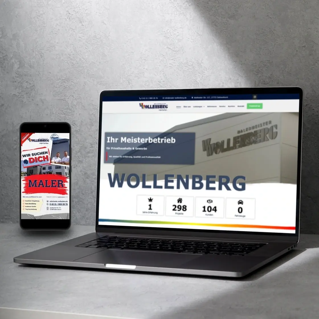 Mockup_Laptop und Handy Wollenberg